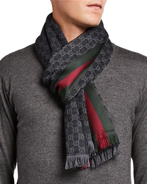 men gucci scarves|gucci scarf men's outlet.